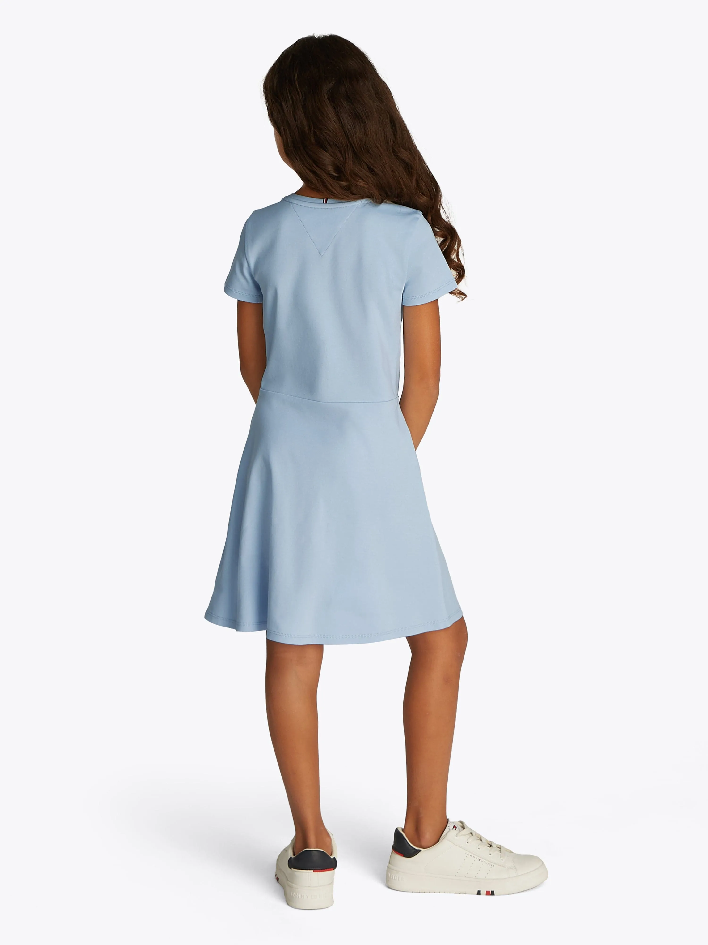 Tommy Hilfiger Girls Essential Skater Dress in Blue