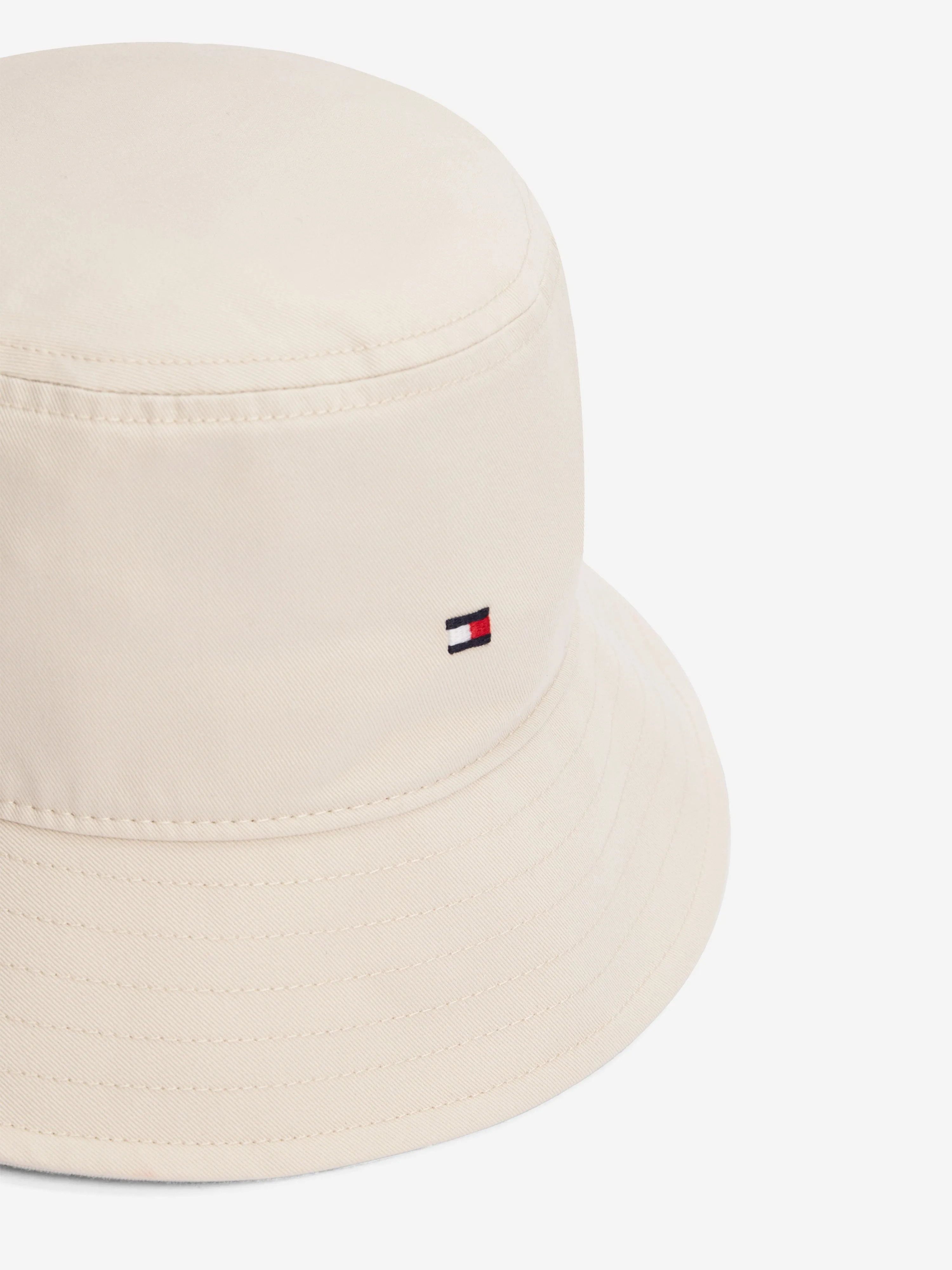 Tommy Hilfiger Kids Small Flag Bucket Hat in Beige