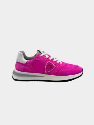 Tropez 2.1 Donna In Suede Lavato Neon Fucsia