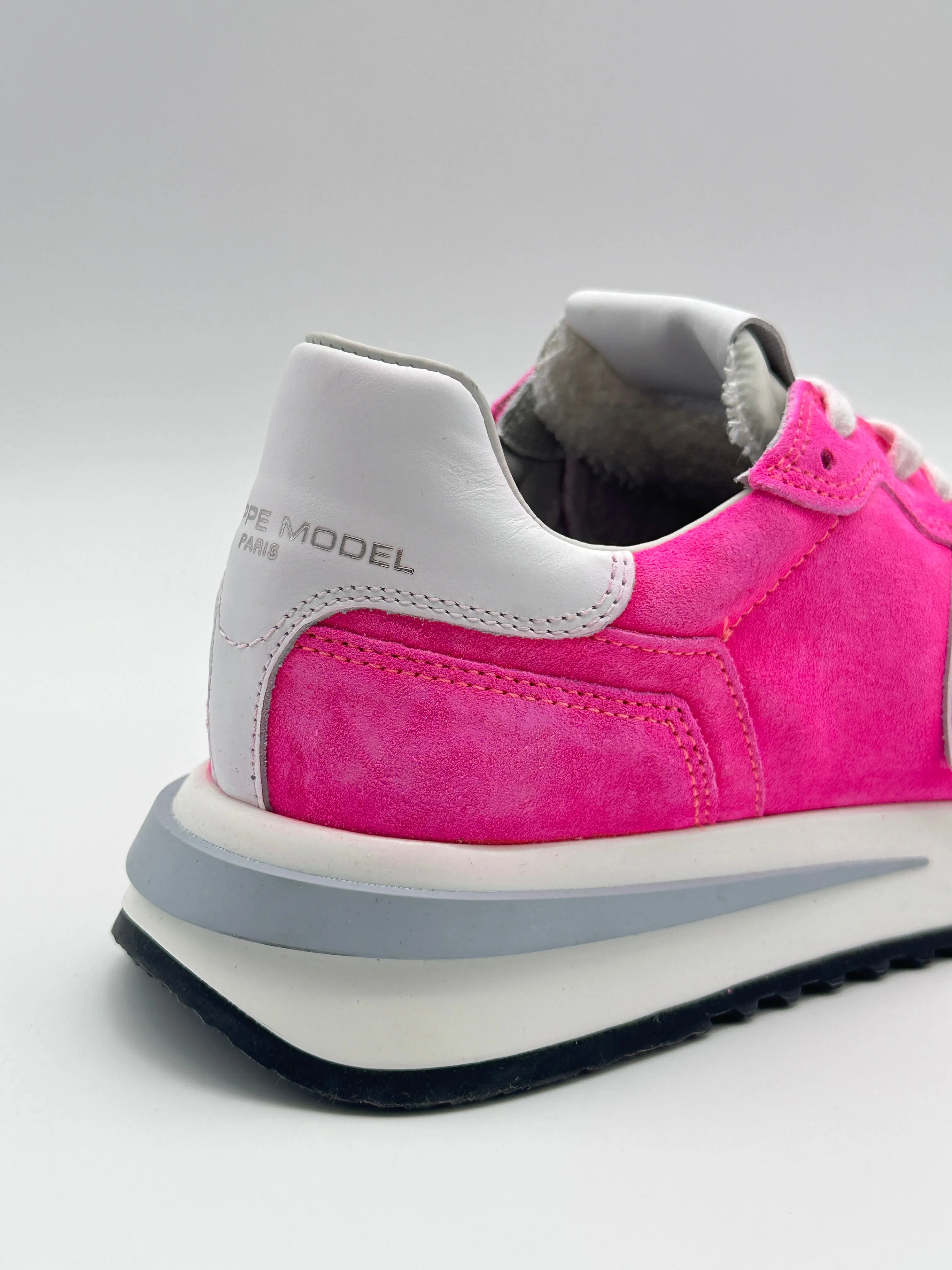 Tropez 2.1 Donna In Suede Lavato Neon Fucsia