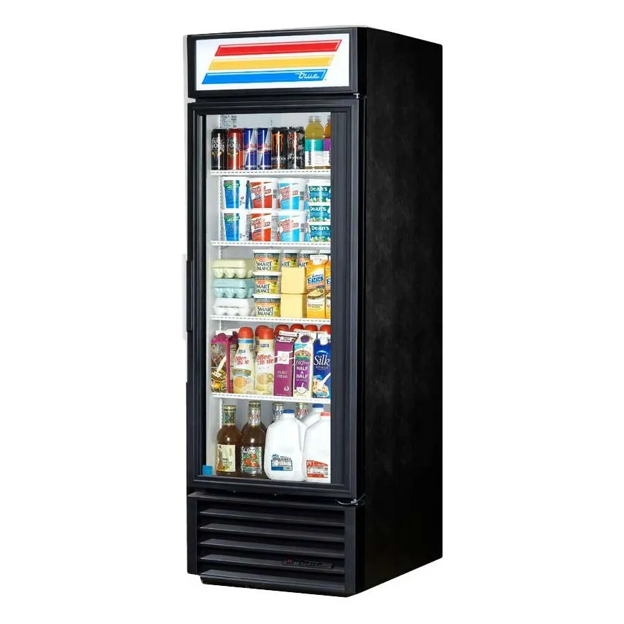 True GDM-23F-HC~TSL01 One Section Glass Door Freezer Merchandiser, Black
