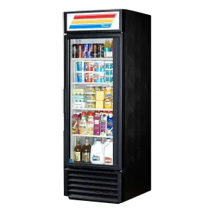 True GDM-23F-HC~TSL01 One Section Glass Door Freezer Merchandiser, Black