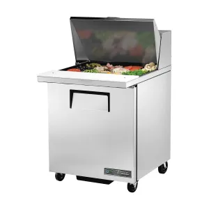 True TSSU-27-12M-C Solid 1 Door Mega-Top Sandwich / Salad Refrigerated Prep Table, 27"