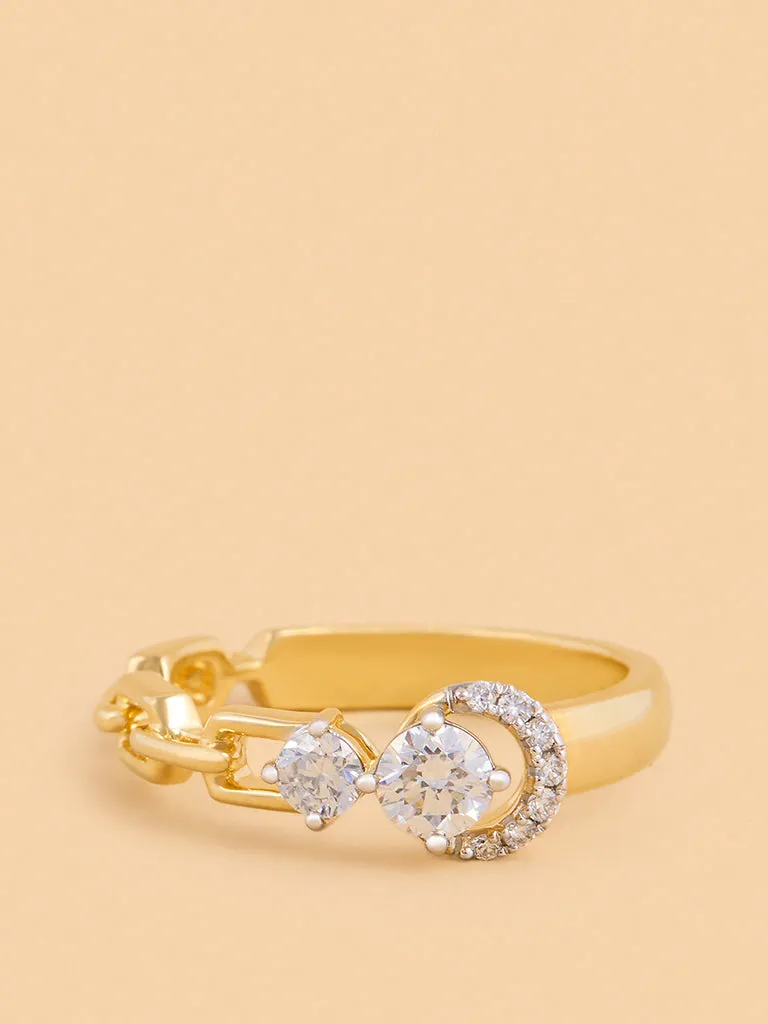 Westside X Pome Eternal Circle Chain Lab Diamond Ring