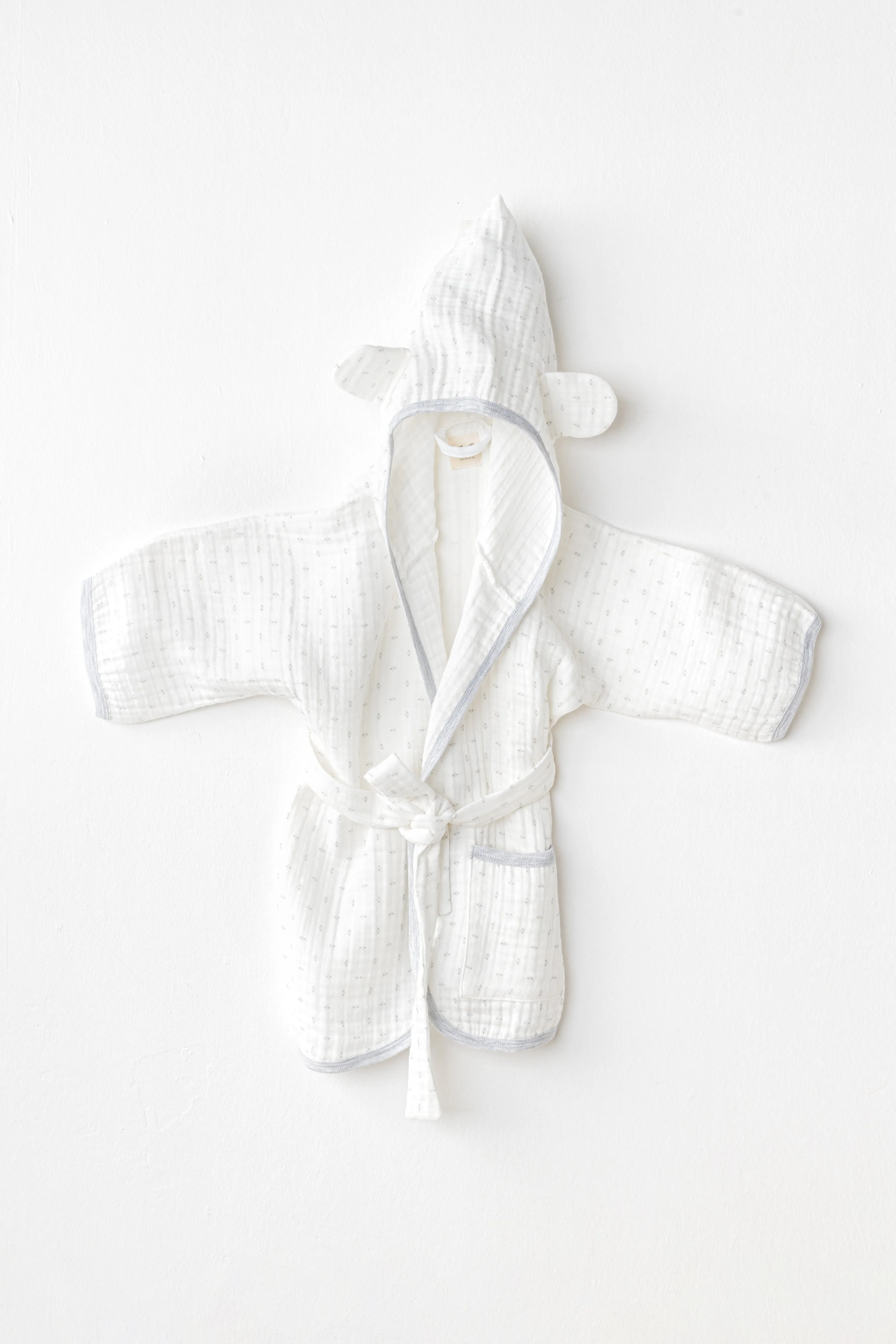 White Wawa Boys Bathrobe