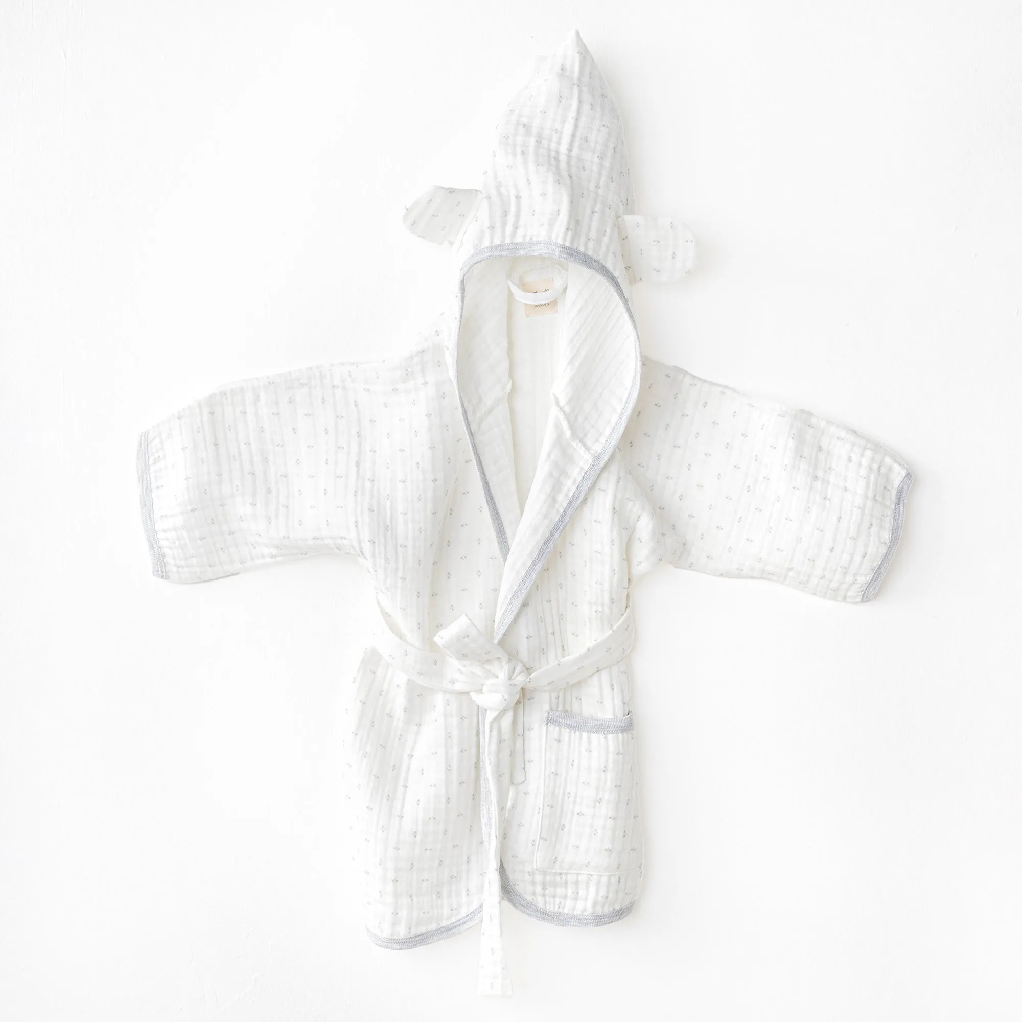 White Wawa Boys Bathrobe