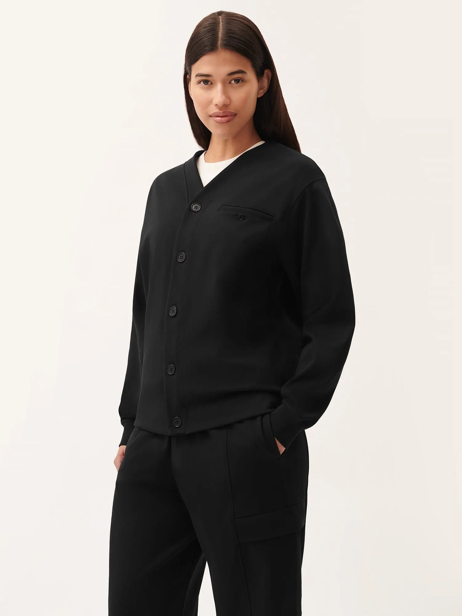 Womens DNA Double Jersey Liner Jacket—black