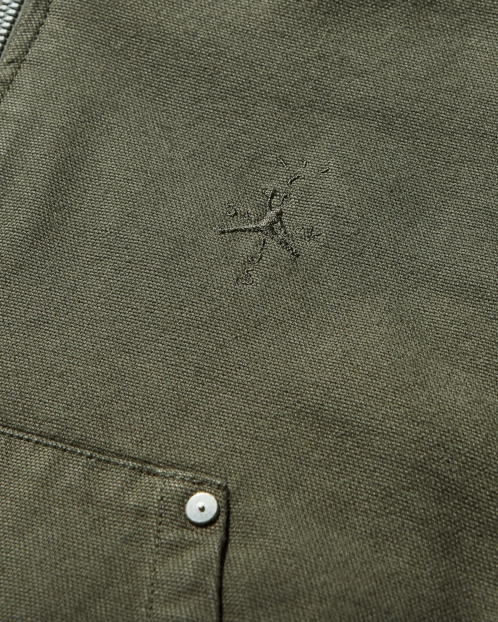 Women's Travis Scott Hooded Canvas Jacket Khaki