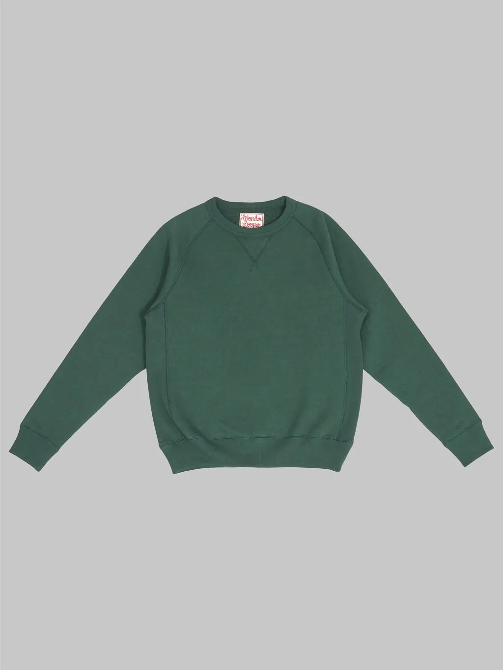 Wonder Looper Pullover Crewneck 876gsm Double Heavyweight French Terry Green