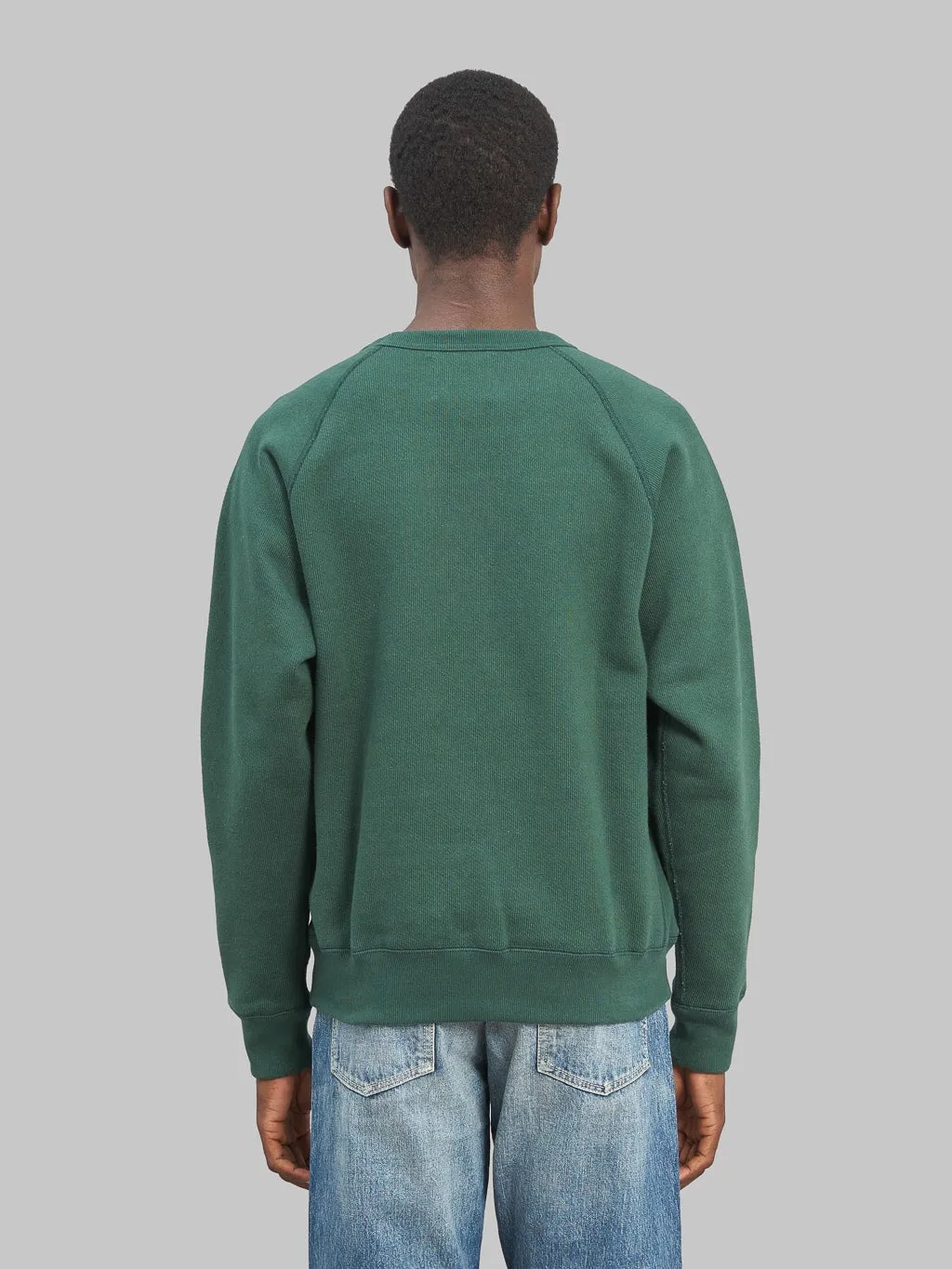 Wonder Looper Pullover Crewneck 876gsm Double Heavyweight French Terry Green