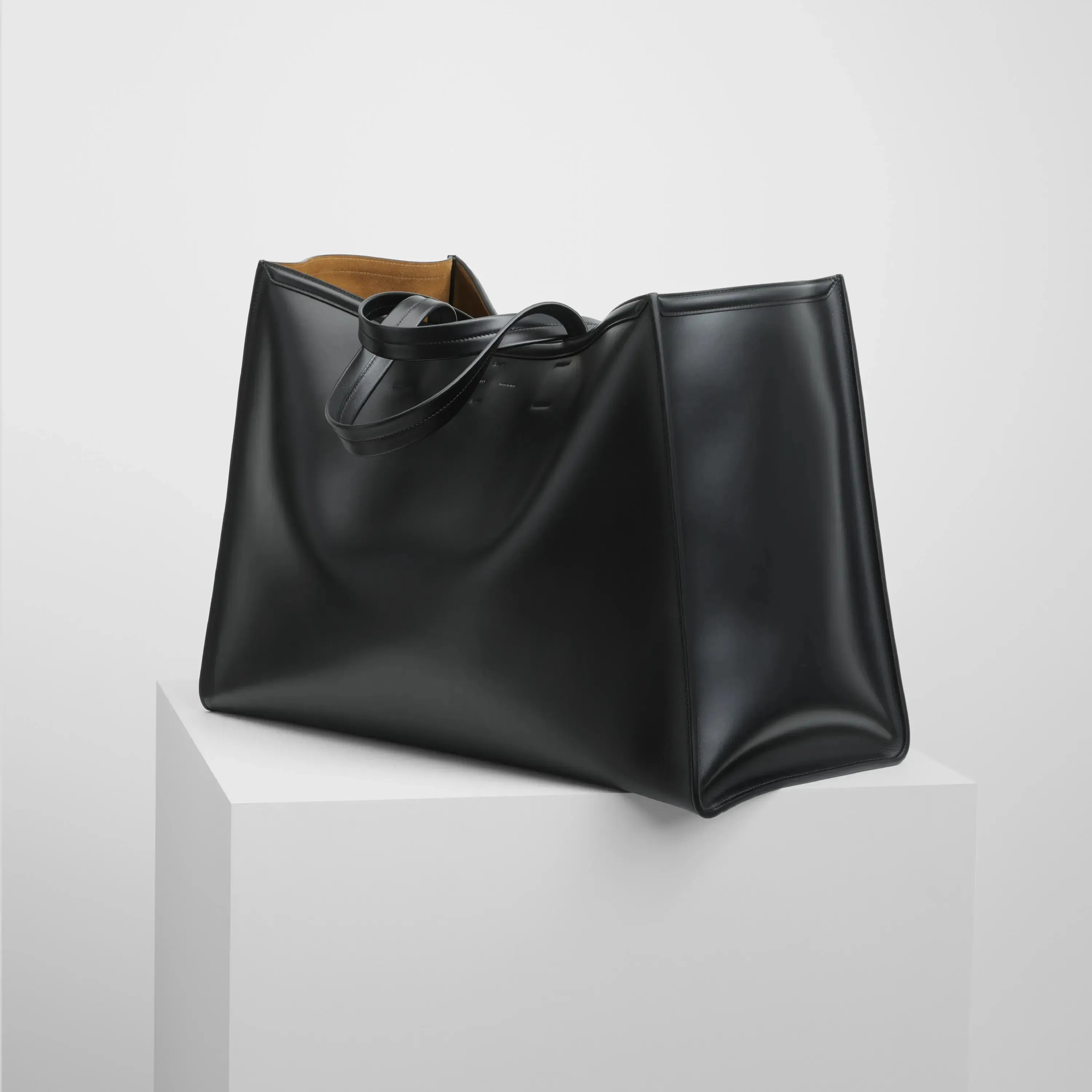 XL CABAS | black leather with silver