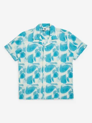 Y&F Kids Blue Abstract Patterned Shirt