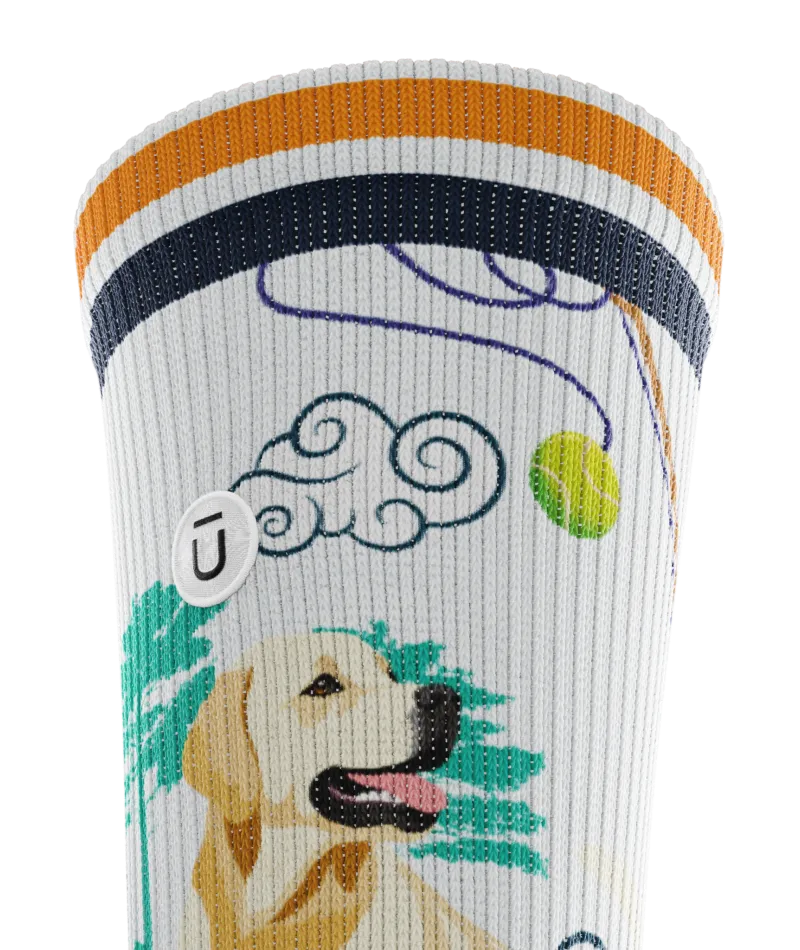 Yellow Lab Crew Socks