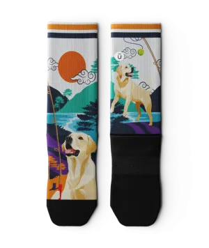 Yellow Lab Crew Socks