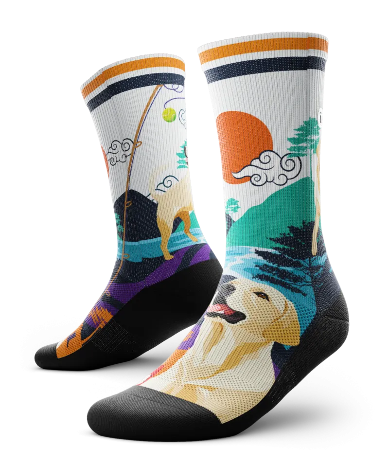 Yellow Lab Crew Socks