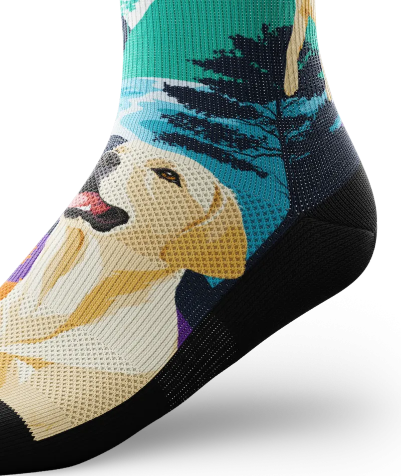 Yellow Lab Crew Socks