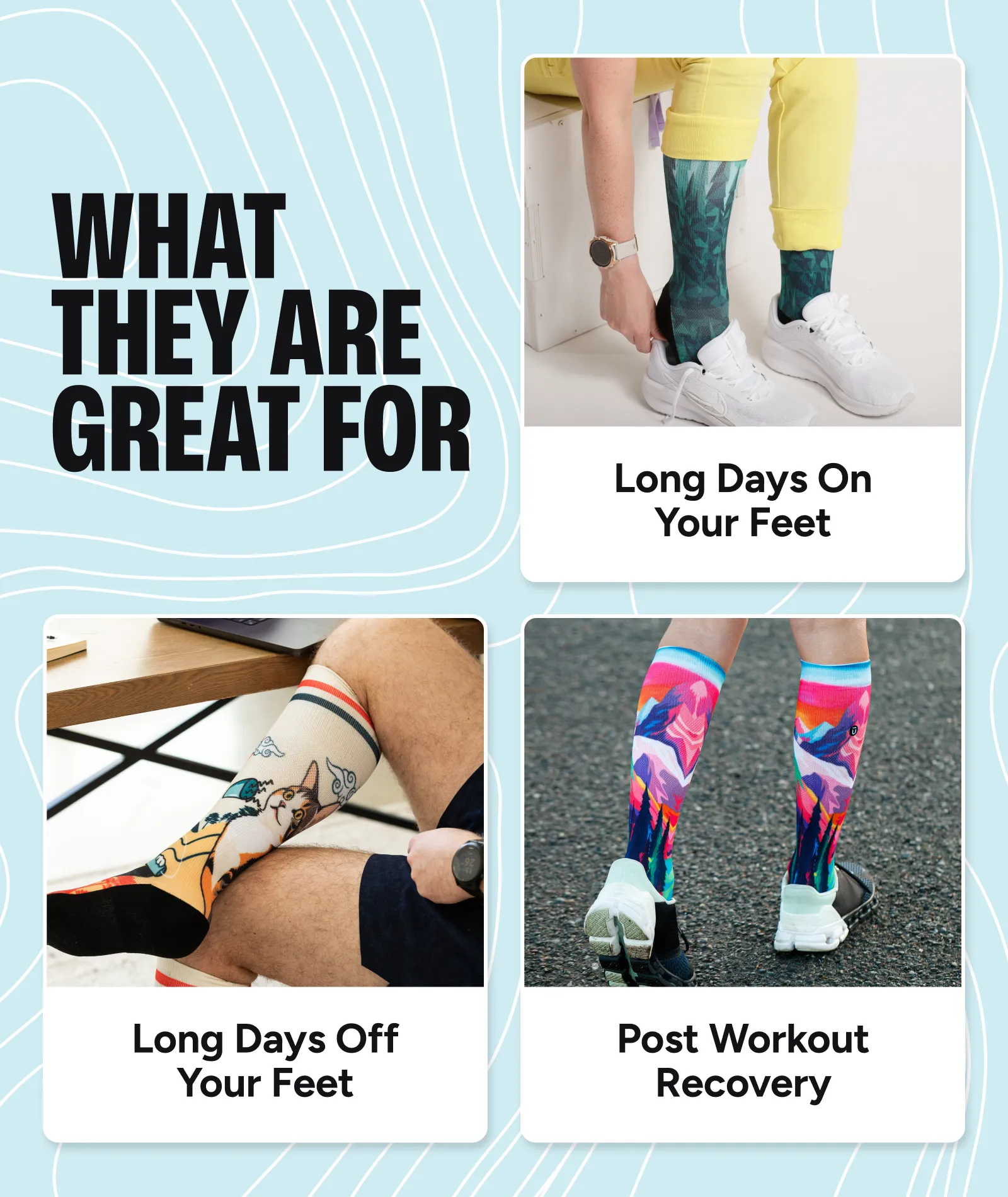 Zero Fox Knee High Compression Socks